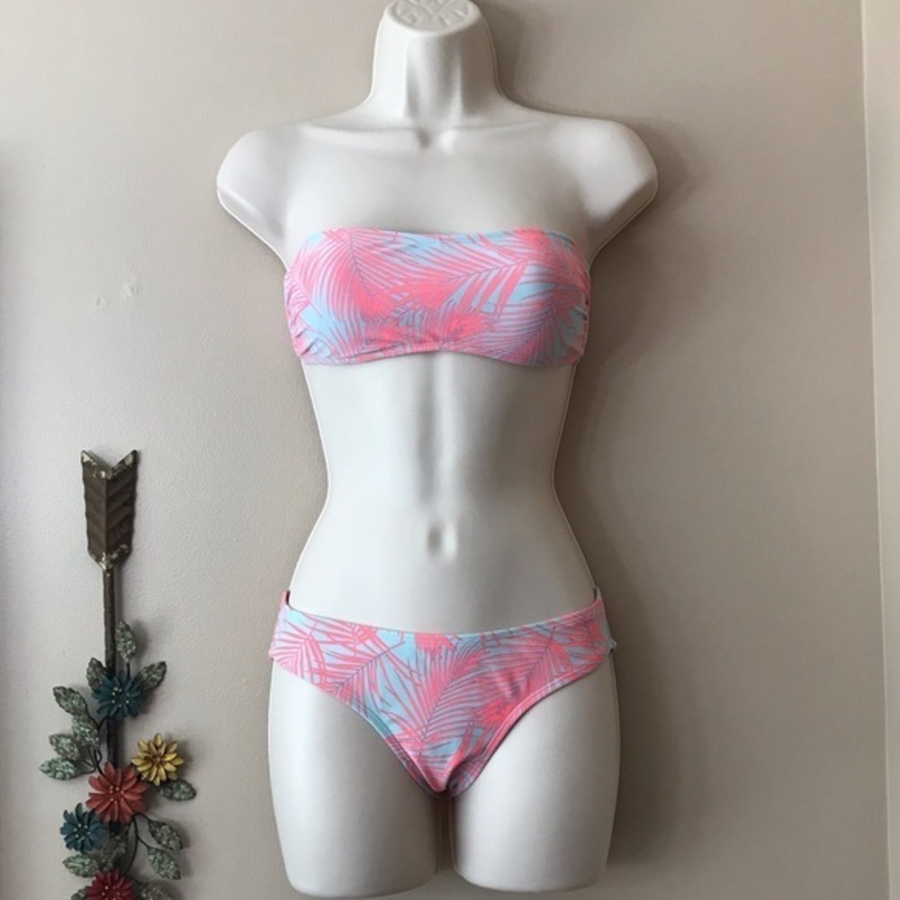 Forever 21 2-Pc Strapless Bikini Set Sz Small EUC!